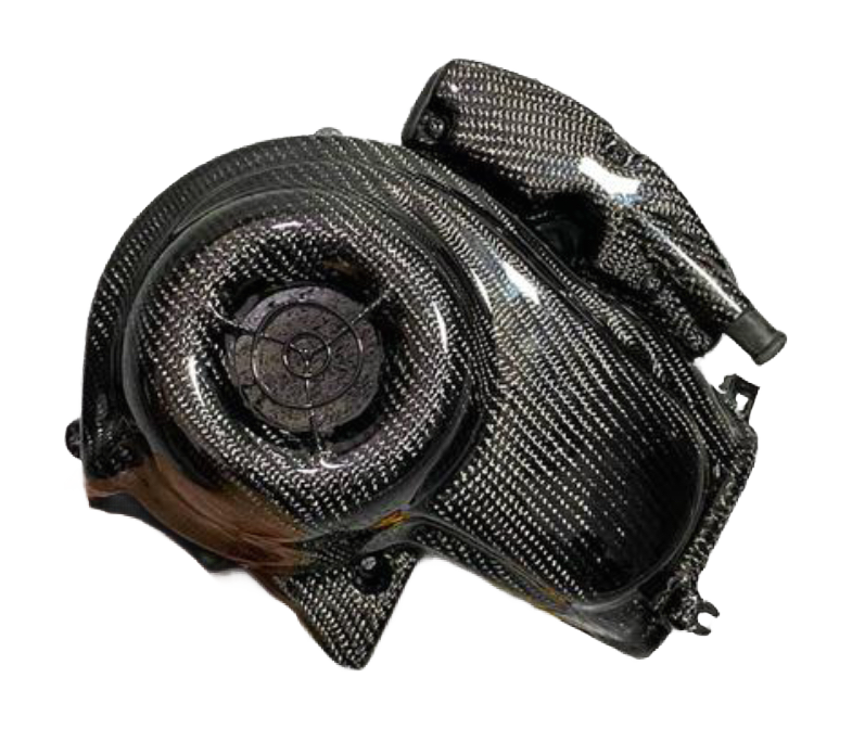 Geweven carbon koelkap Piaggio Zip