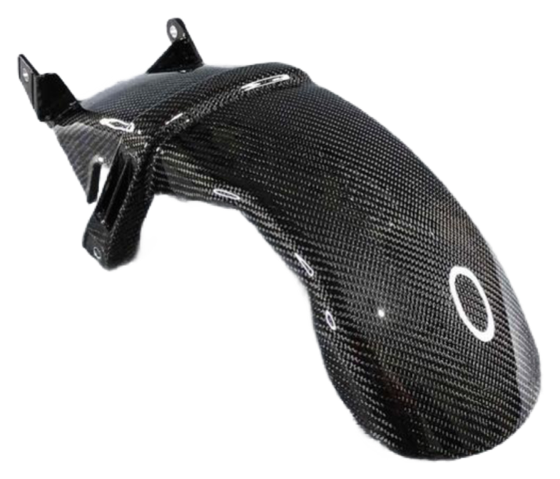 Geweven carbon achterspatbord over wiel Piaggio Zip