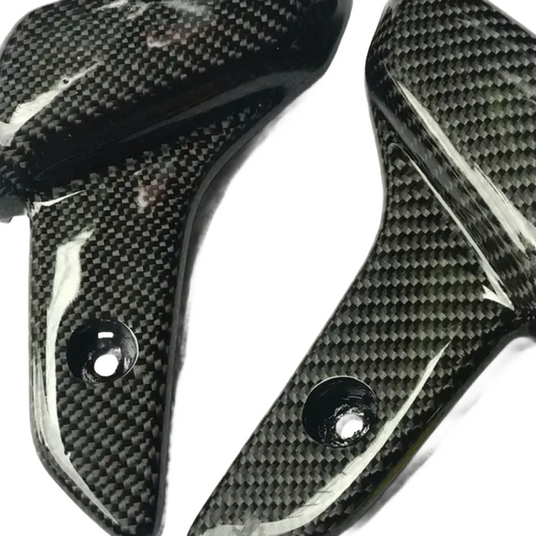 Vespa Sprint & Primavera Voetsteuntjes Geweven Carbon