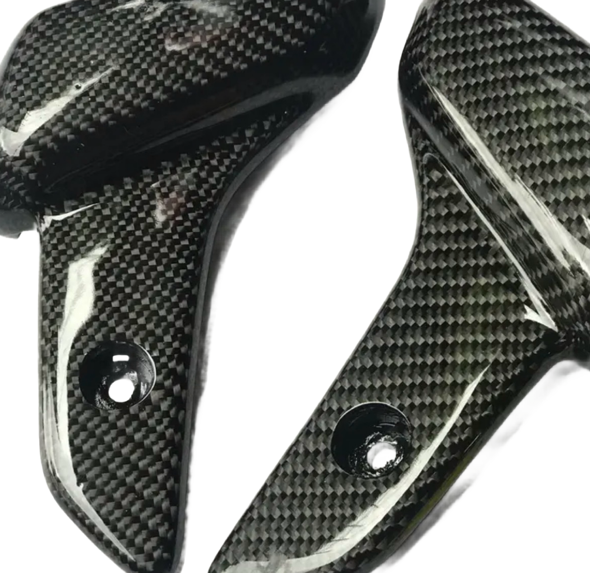 Vespa Sprint & Primavera Voetsteuntjes Geweven Carbon