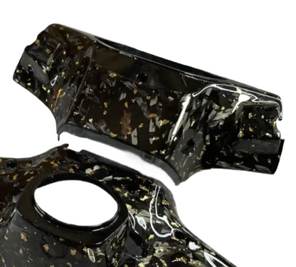 Custom flakes forged carbon stuurkappen Vespa sprint