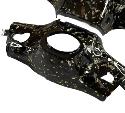 Custom flakes forged carbon stuurkappen Vespa sprint