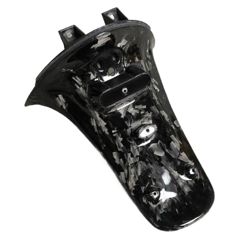 Piaggio Zip Achterspatbord Custom Flakes Forged Carbon