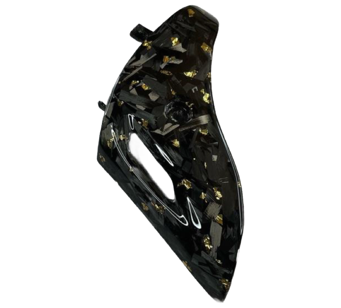 Vespa Sprint & Primavera Schokbreker Kapje Custom Flakes Forged Carbon