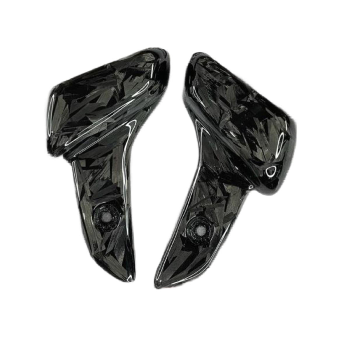 Vespa Sprint & Primavera Voetsteuntjes Forged Carbon