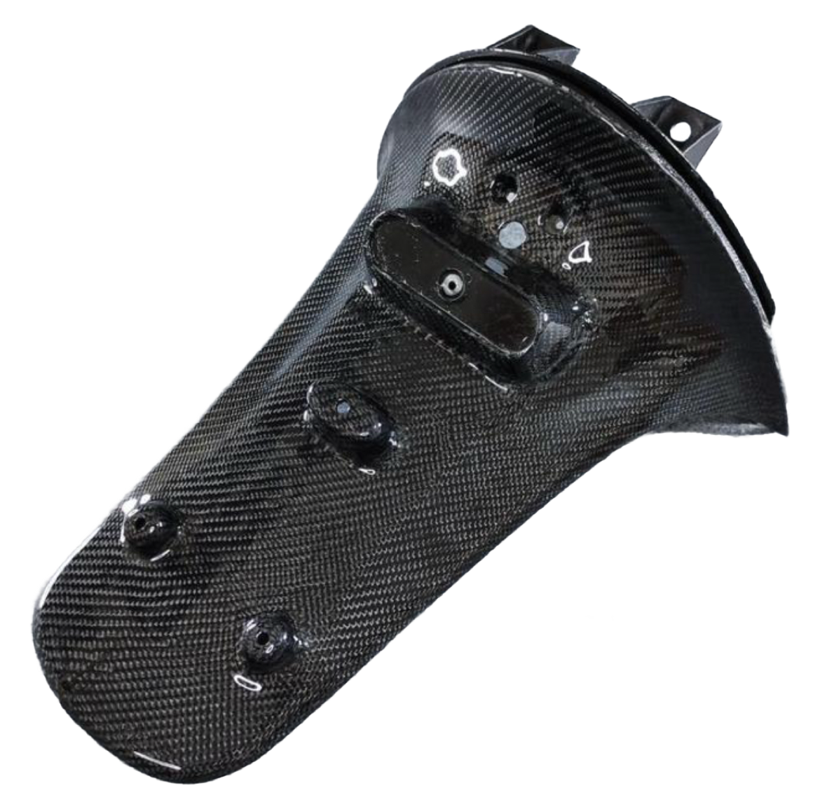 Piaggio Zip Achterspatbord Geweven Carbon