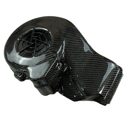 Geweven carbon koelkap Piaggio Zip (nog geen foto van 50cc model)