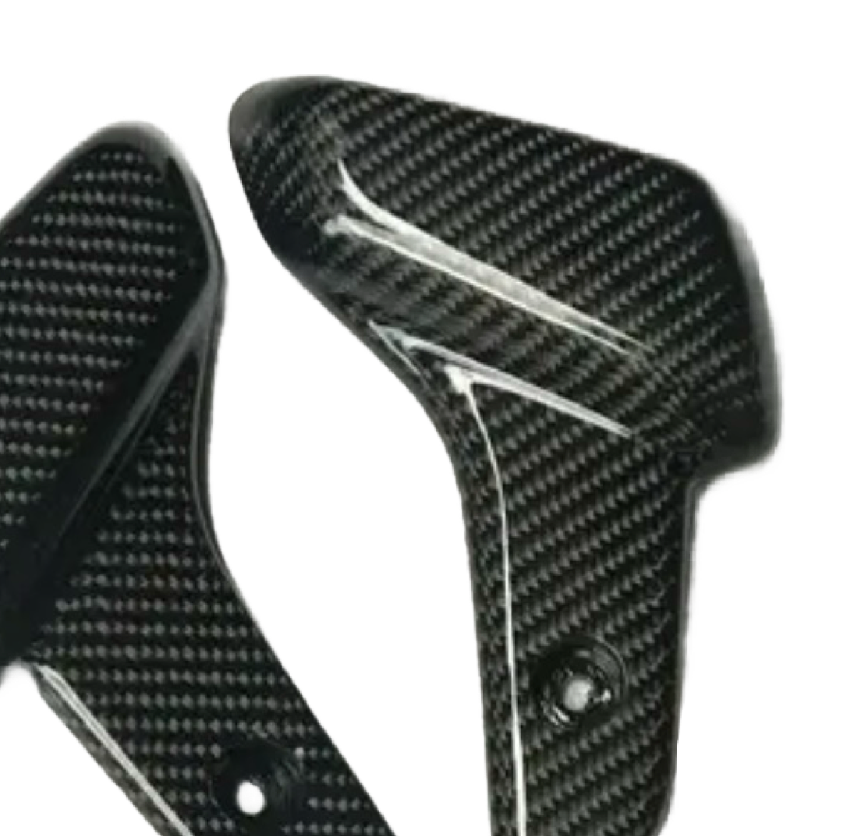 Vespa Sprint & Primavera Voetsteuntjes Geweven Carbon