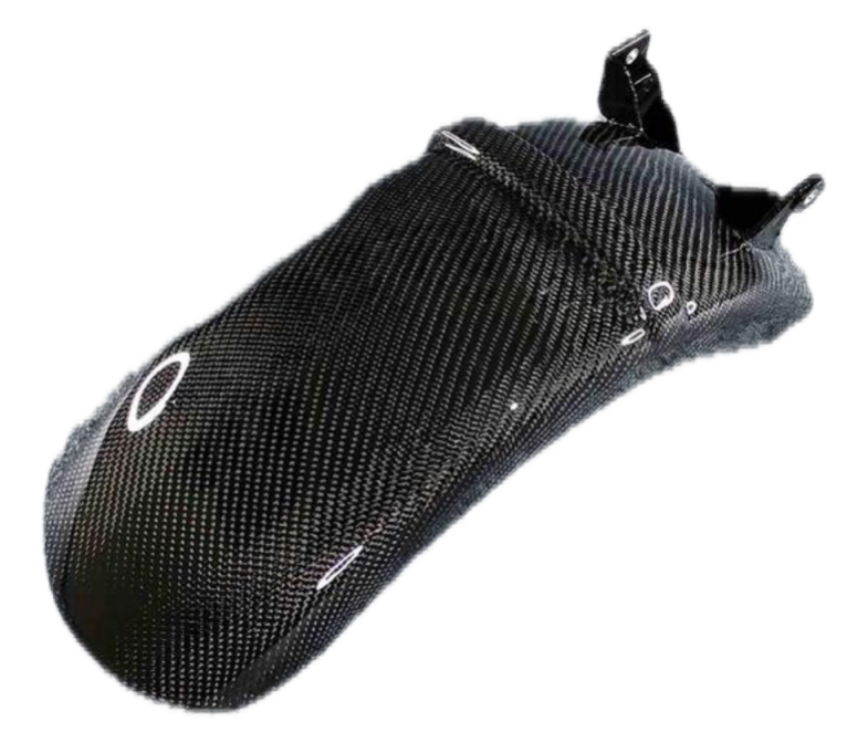 Geweven carbon achterspatbord over wiel Piaggio Zip