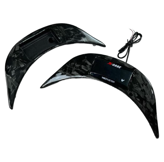 Forged carbon spoiler met voltmeter voor Vespa Sprint/Primavera