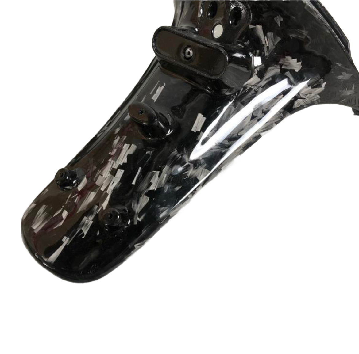 Piaggio Zip Achterspatbord Custom Flakes Forged Carbon