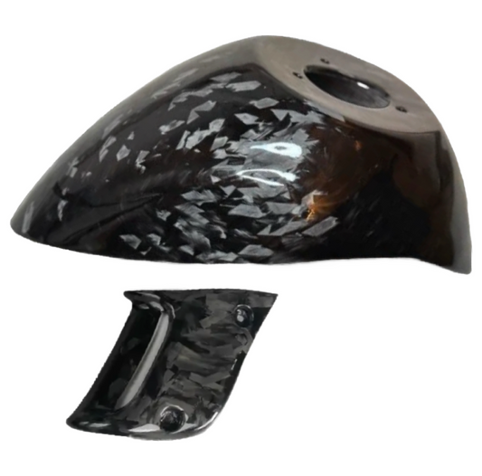 Forged carbon sp spatbord met zij kapje