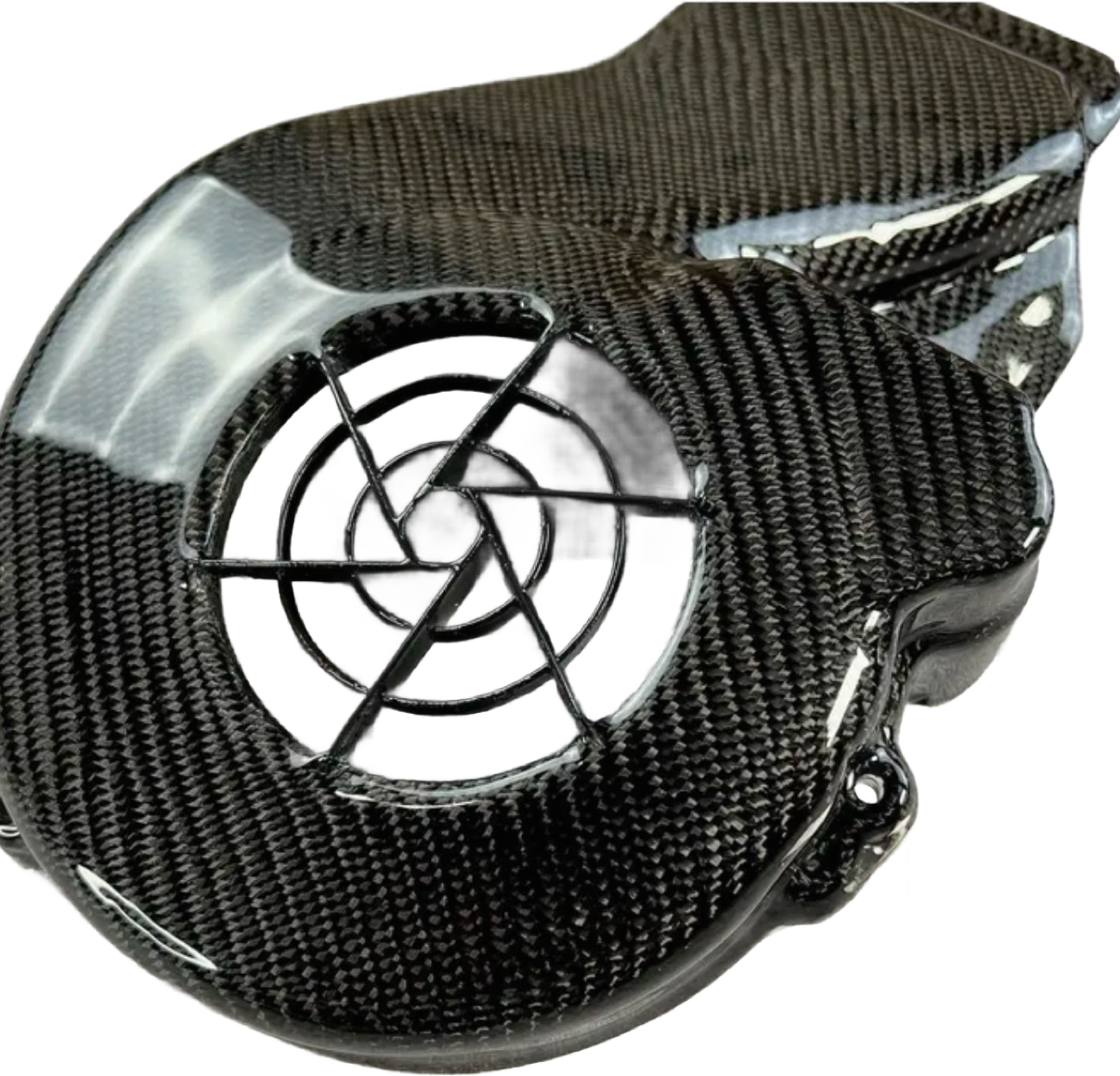 Geweven carbon koelkap Piaggio Zip (nog geen foto van 50cc model)