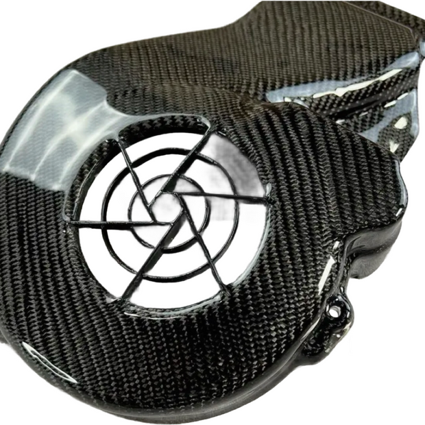 Geweven carbon koelkap Piaggio Zip (nog geen foto van 50cc model)
