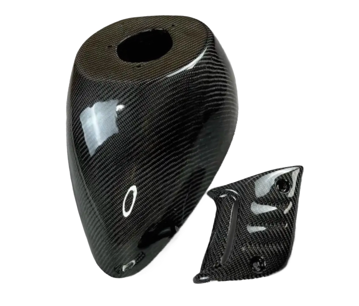 Piaggio Zip SP Voorspatbord Setje Geweven Carbon