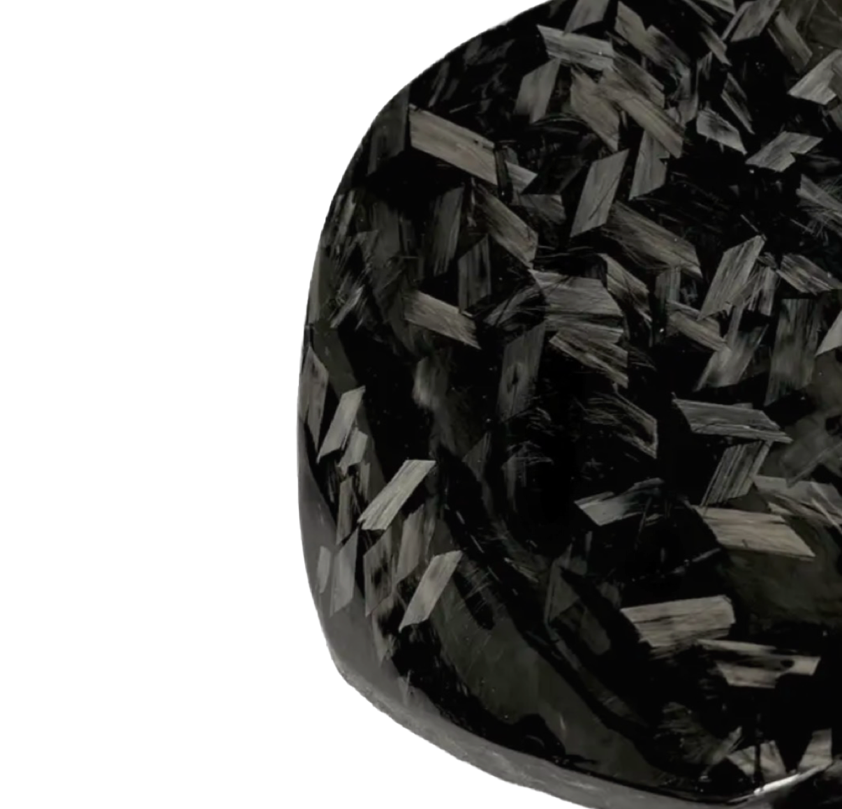 Piaggio Zip Beenschild Klep Custom Flakes Forged Carbon