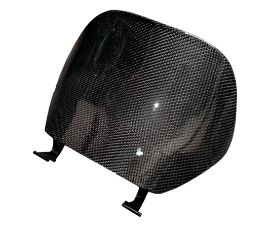 Piaggio Zip Beenschild Klep Geweven Carbon