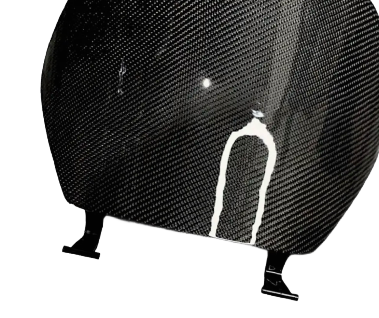 Piaggio Zip Beenschild Klep Geweven Carbon