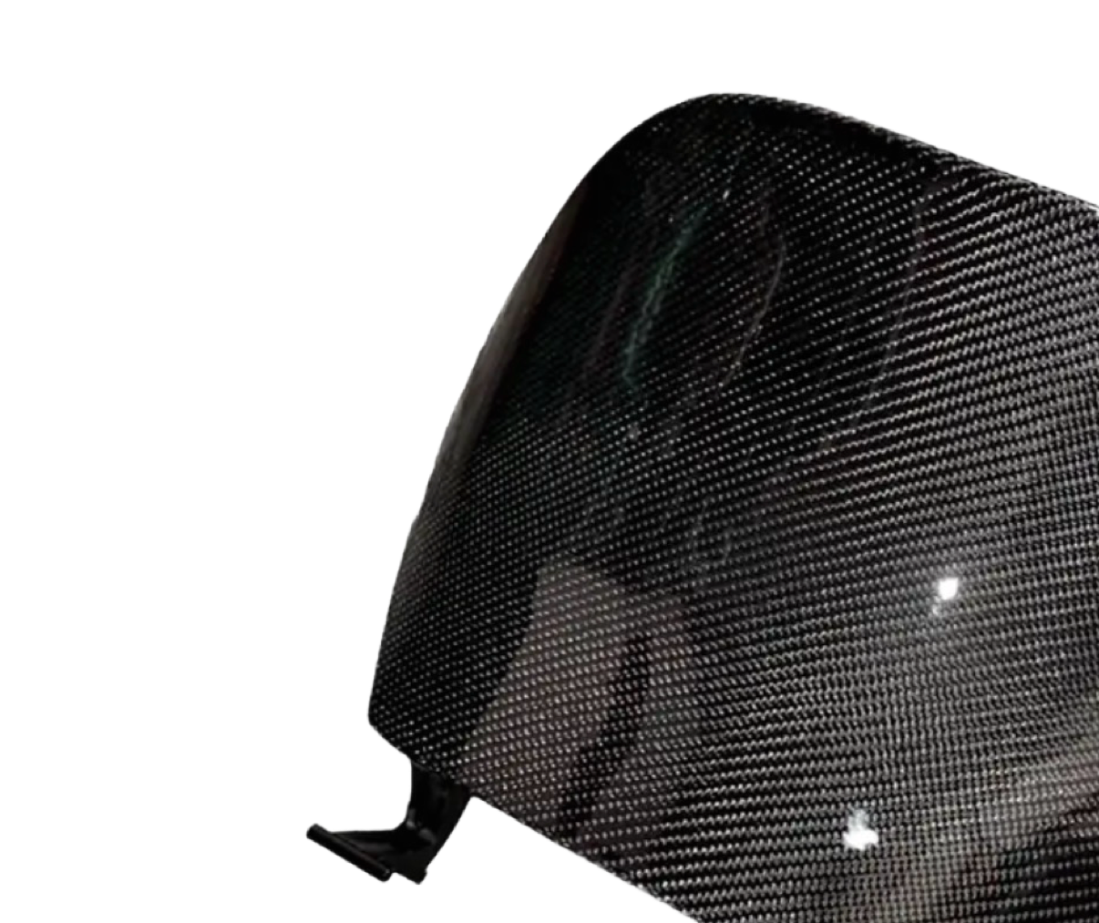 Piaggio Zip Beenschild Klep Geweven Carbon