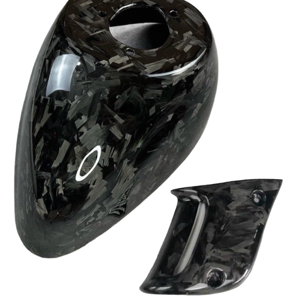 Piaggio Zip SP Voorspatbord Setje Custom Flakes Forged Carbon